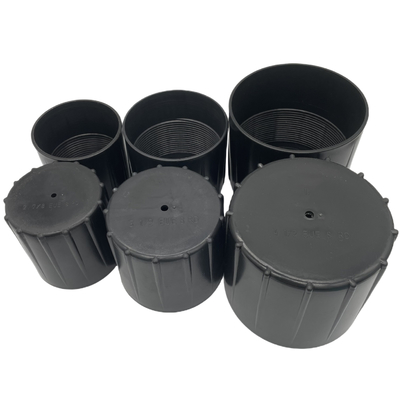 2-7/8" 3 1/8" HDPE PP Plastic Pipe Thread Protectors For Oil Drilling Industry