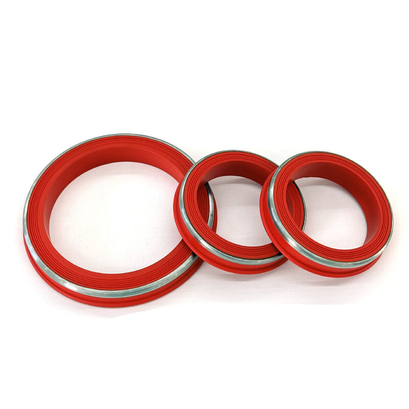 Wstrzymanie temperatur FKM Lip Style Hammer Union Seals z pierścieniem SS zaprojektowane do środowisk H2S i CO2